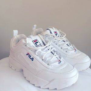 White Fila sneakers
